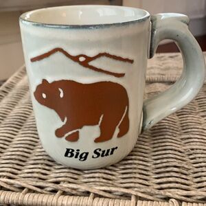 Big Sur pottery coffee cup mug bear chunky agiftCorp.